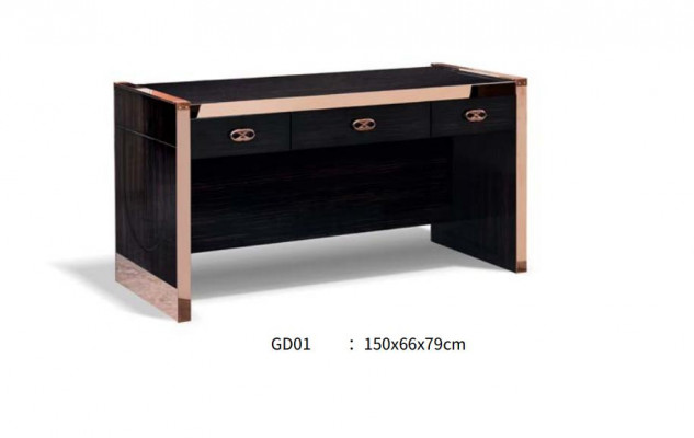 Kantoortafel Hout Bruin Tafel Kantoor Moderne Ontwerpmeubels Luxe