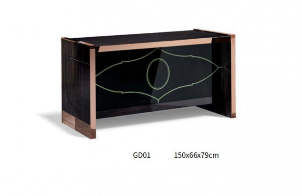 Kantoortafel Hout Bruin Tafel Kantoor Moderne Ontwerpmeubels Luxe
