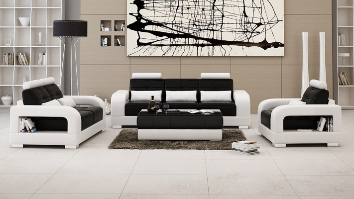 Sofa set 3+2 zits set Designbank Bekleding Banken Bank Modern