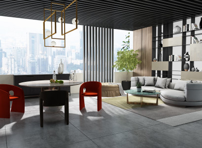 Bankstel 4-zits stoffen bankstellen Luxe designbank Ronde luxe gestoffeerde vierzitter xxl
