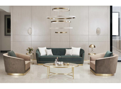 Klassiek woonkamerbankstel bank zitgroep gestoffeerde banken sofa