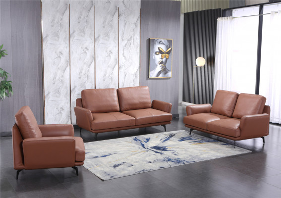 Sofaset 3+2 zits leren bank bankstel woonlandschap set design modern