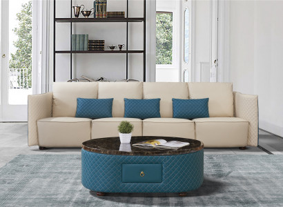 Bankstel 4 zitsbanken Luxe gestoffeerde banken Luxe stoffen banken Bankontwerper