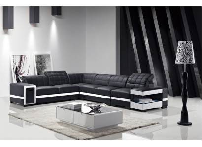 Designer Bank Bank Hoekbank Bekleding Decor Set Woonlandschap L-vorm