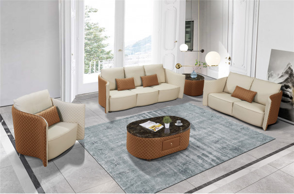 Bankstel 3+2+1 Zits Set Bankstel Modern Design Beklede Banken Bank