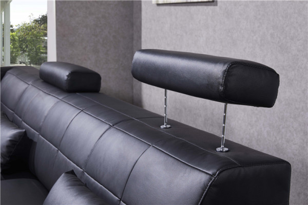 Hoekbank leren bank Grote L-vormige woonkamer bankstel bankstel