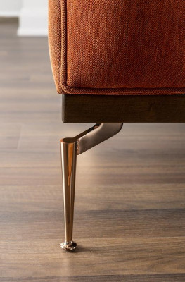 Sofaset 3-zitsbank Bankstel Banken Stof geluidsinstallatie Blauw Oranje Stoel