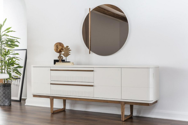 Eethoek Eetgroep Eetkamer Eettafel Stoelen Dressoir 10-delig Hout Wit