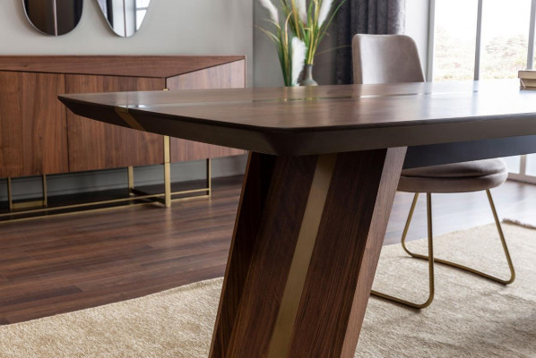 Eettafel Eetgroep Eetkamer Stoelen Dressoir Set Hout Bruin Garnituur 9-delig