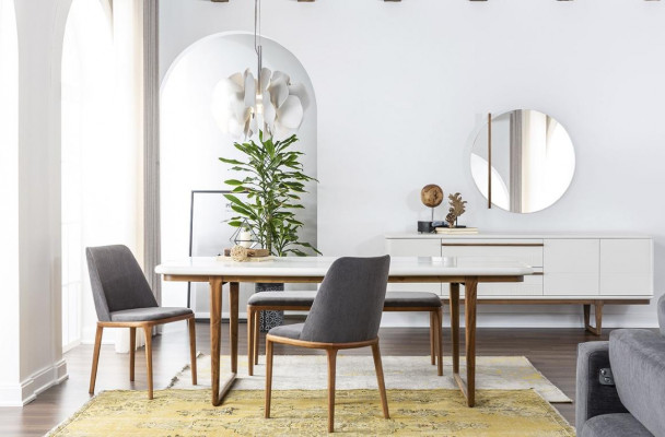 Eetgroep Eethoek Eetkamer Eettafel Stoelen Tafel Set 8-delig Hout Wit