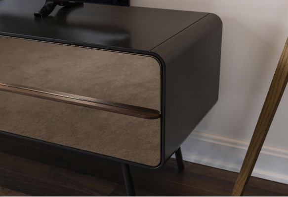 rtv Lowboard tv Stand planken dressoir woonkamer hout bruin modern