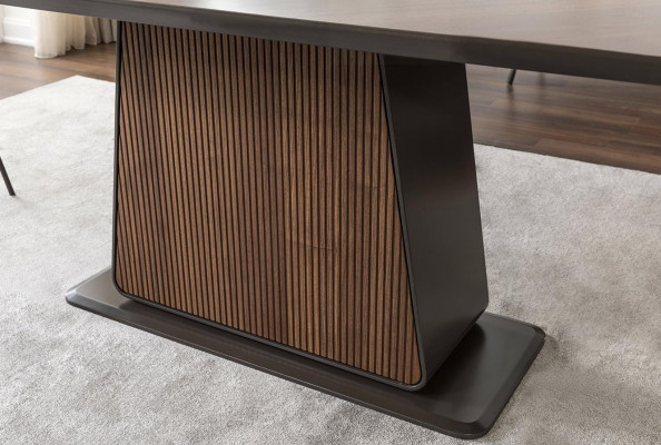 Eettafel Eettafel Tafel Eetkamer Eethoek Hout Modern Bruin Tafels