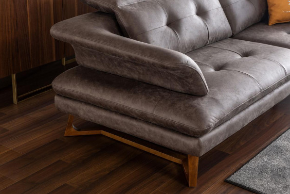 Sofa set 3-zitsbank Bankstellen Modern Grijs Fauteuil Set