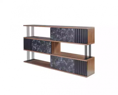Moderne kantoormeubilair set met bureau, salontafel en archiefkast