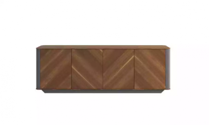 Werkkamer Kantoor Bureau Ladenkast Dressoir Modern Hout Bruin