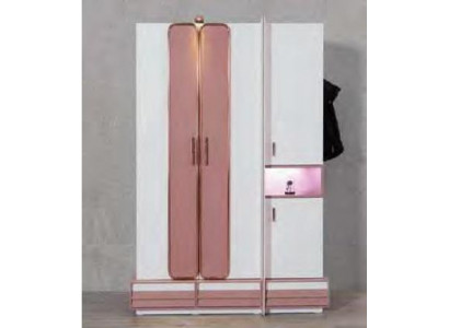 Kledingkast Kast Slaapkamer Kasten Twee kleuren Jeugd Kledingkasten