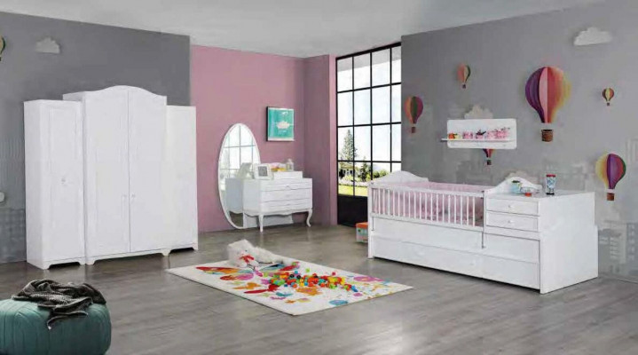 Moderne commode hout slaapkamer jeugd kinderkamer wit meubeldesign nieuw