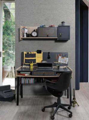 Jeugdkinderkamer nachtkastje kast modern slaapkamer ladekast tafel 5-delig.