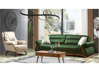 Luxe Klassieke textiel bankstel designbank 3+1 zits fauteuil bank gestoffeerde banken