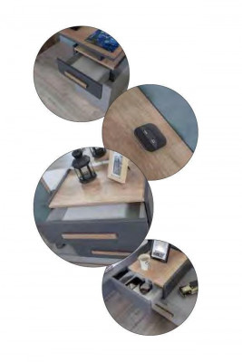 Jongerenkamer bed kledingkast commode bureau kledingkast 5-delig set