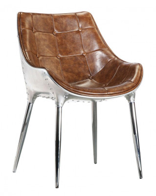 Ontwerp gestoffeerde stoel stoelen zit leuning kantoor eetkamer 1x stoel leren stoel