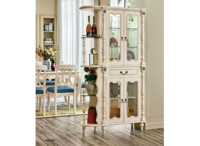 Vitrine vitrinekast woonkamer klassiek glas bar houten kast glazen kast