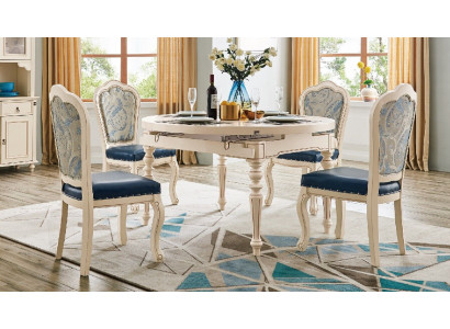 Ronde barok eettafel Tafel Klassieke eettafels Meubels Tafels Houten meubels Nieuw