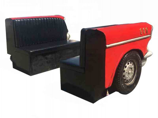 Dubbele Auto Bank Diner Bank Bank Auto Meubels VS Inrichting Decoratie Model Leder
