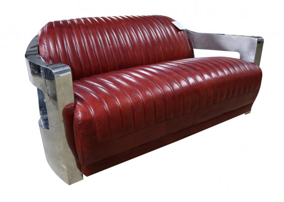 Design Club 2-zitsbank leren bank driezitter vintage leer tweezitsbanken