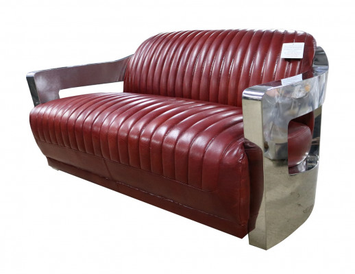 Design Club 2-zitsbank leren bank driezitter vintage leer tweezitsbanken