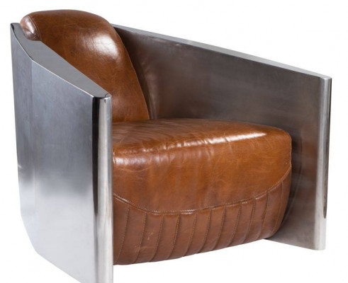 Vintage leren fauteuil bruin echt leer retro fauteuil design clubsfauteuil