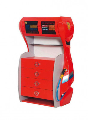 Kinderkamer Auto set Bed Kledingkast Commode Bureau Jongensmeubels 4-delig