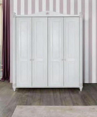 Jongerenkamer Bed Nachtkastje Kledingkast Bureau Slaapkamer 4-delige set
