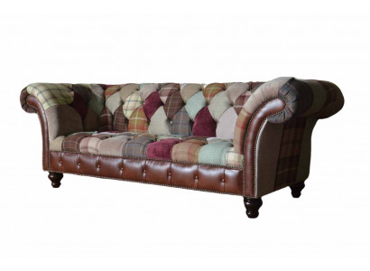 Dries-zitsbank Zitkussen Chesterfield Stof Bank Modern Meubilair Nieuw
