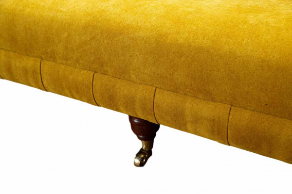 Ontwerp Chesterfield Chesterfield Stof Geel 5-zits Bankbekleding Nieuw