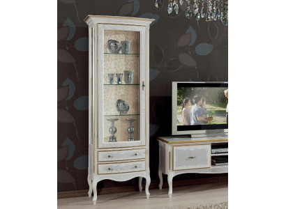 Woonkamer rtv vitrine tv dressoir kast tafel vitrinekast hout meubelset 3-delig