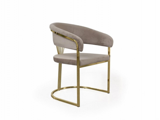 Complete eetkamerstoelen stoelen eetkamerstoelen 6-delig Beige Luxe Goud