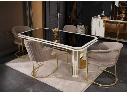 Eettafel Eettafel Eethoek Tafel Houten tafel Wit Eetkamer Hout