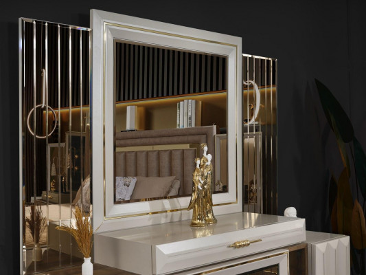 Kaptafel Kaptafel make-up console console tafel Beige meisje