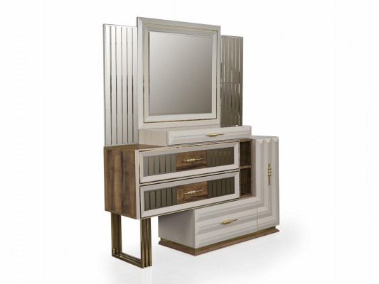 Kaptafel Kaptafel make-up console console tafel Beige meisje