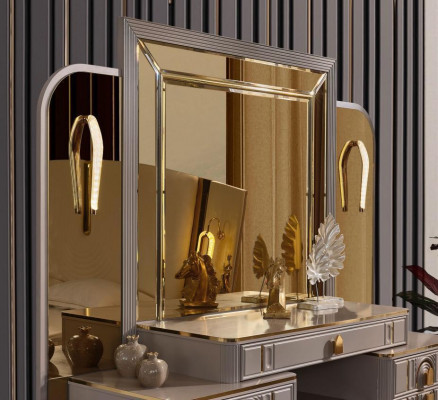 Garnituur Kaptafel Friseertafel Schminkconsole Consolentafel Beige