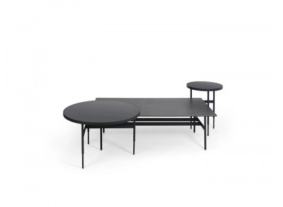 Luxe salontafel designer meubelset 3-delig 2x bijzettafel woonkamer compleet