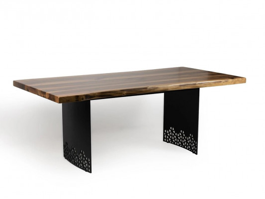 Luxe tafel Bruin Roestvrij Staal Design Eettafels Hout Moderne Eettafel Nieuw