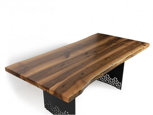 Luxe tafel Bruin Roestvrij Staal Design Eettafels Hout Moderne Eettafel Nieuw