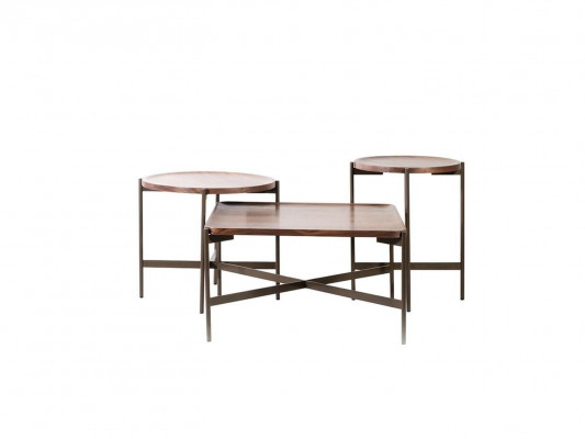 Woonkamer set 3-delig Moderne meubels Salontafel met 2 bijzettafelsontwerpen