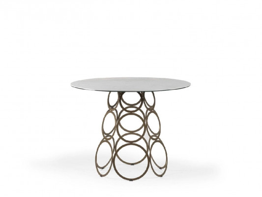 Eettafel rond keukentafel tafel eettafel ronde tafel 100 cm industrieel wit