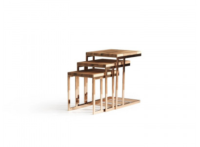 Moderne complete 3-delige bijzettafel inrichting woonkamer design meubelstukken
