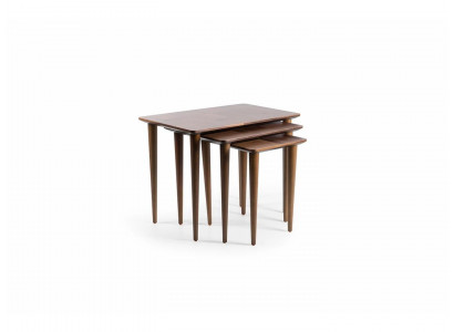 Bruin bijzettafel modern design inrichting luxe koffietafel woonkamer