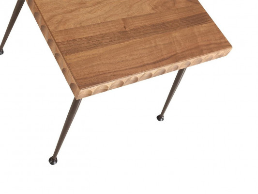 Houten bijzettafel woonkamer modern meubilair koffietafel inrichting nieuw