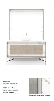 Beige badkamerkast Badkamer meubels Plank Badkamer kast Houten planken Meubels